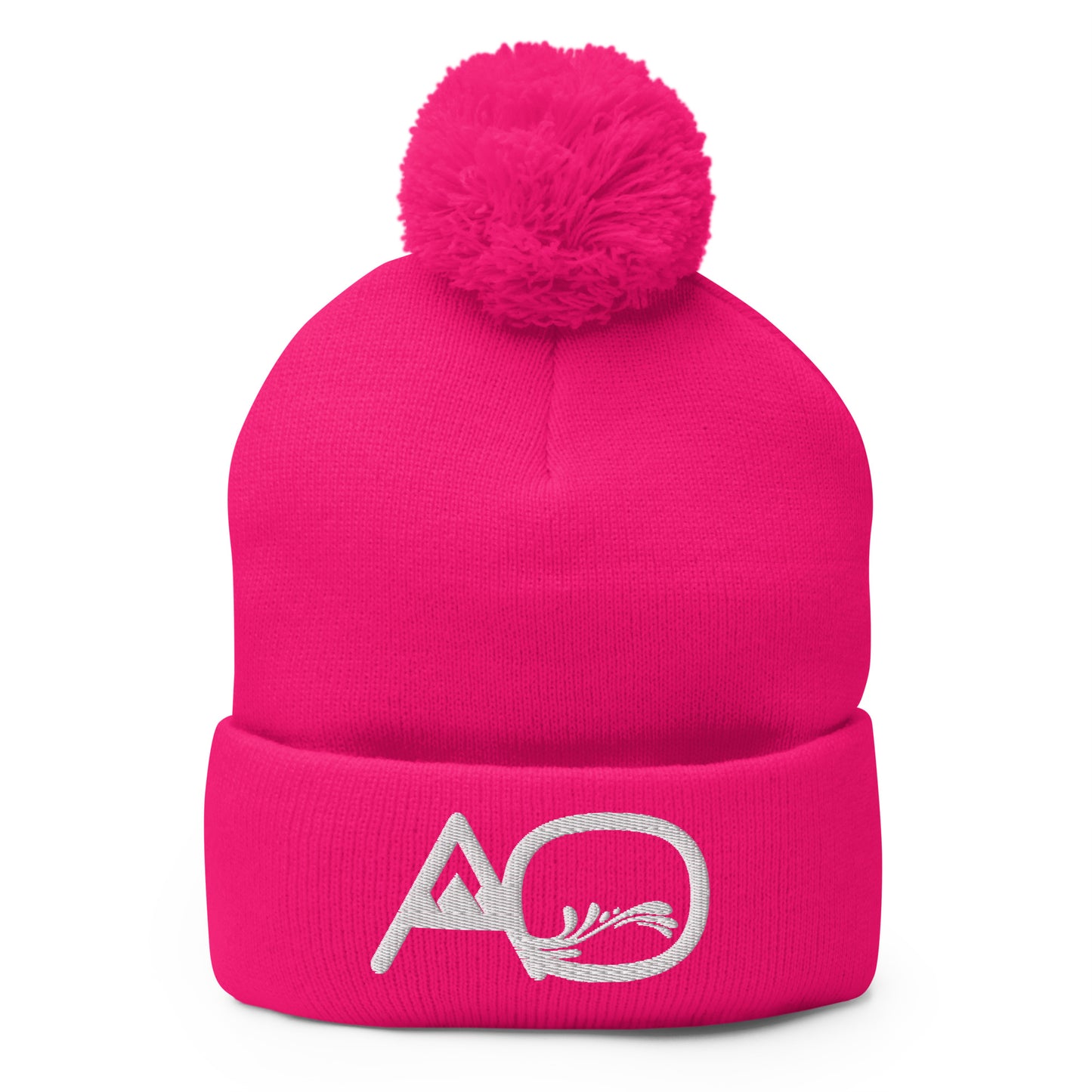 Pinky-Pom Badge Beanie