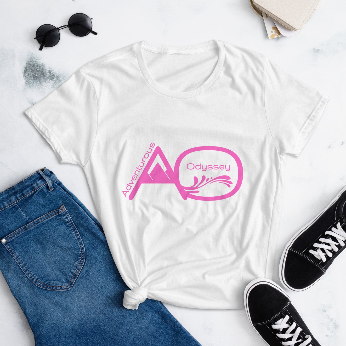 Fit Tee - AO/Pink - Adventurous Odyssey