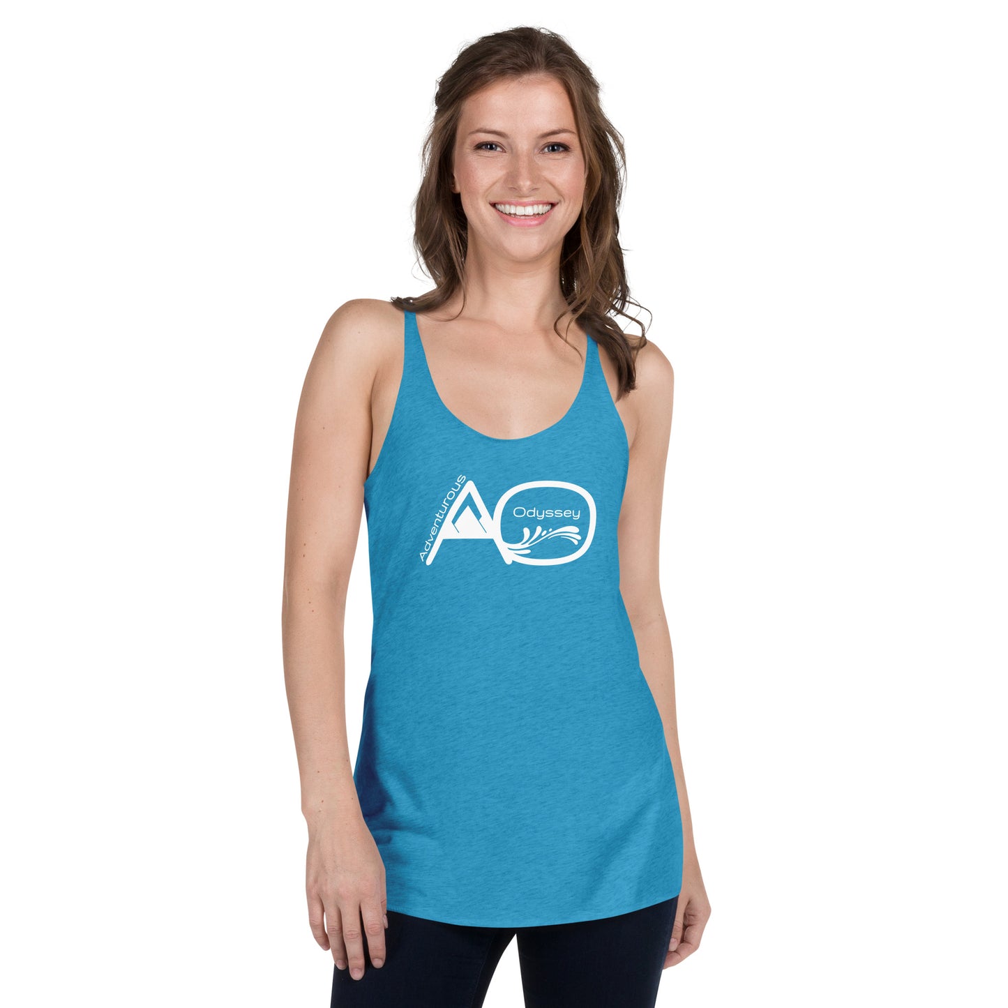 Racerback Tank - AO/White - Adventurous Odyssey