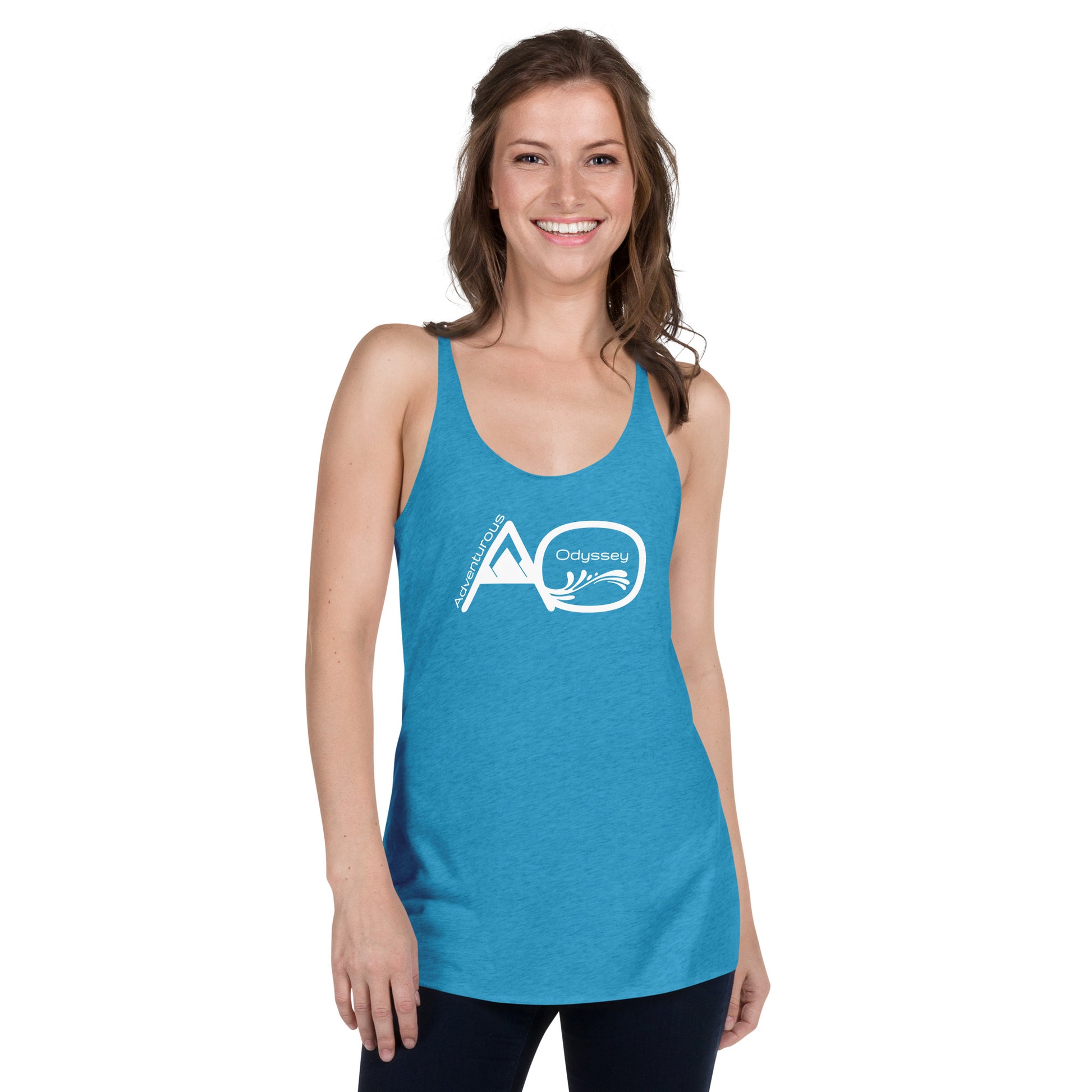 Racerback Tank - AO/White - Adventurous Odyssey